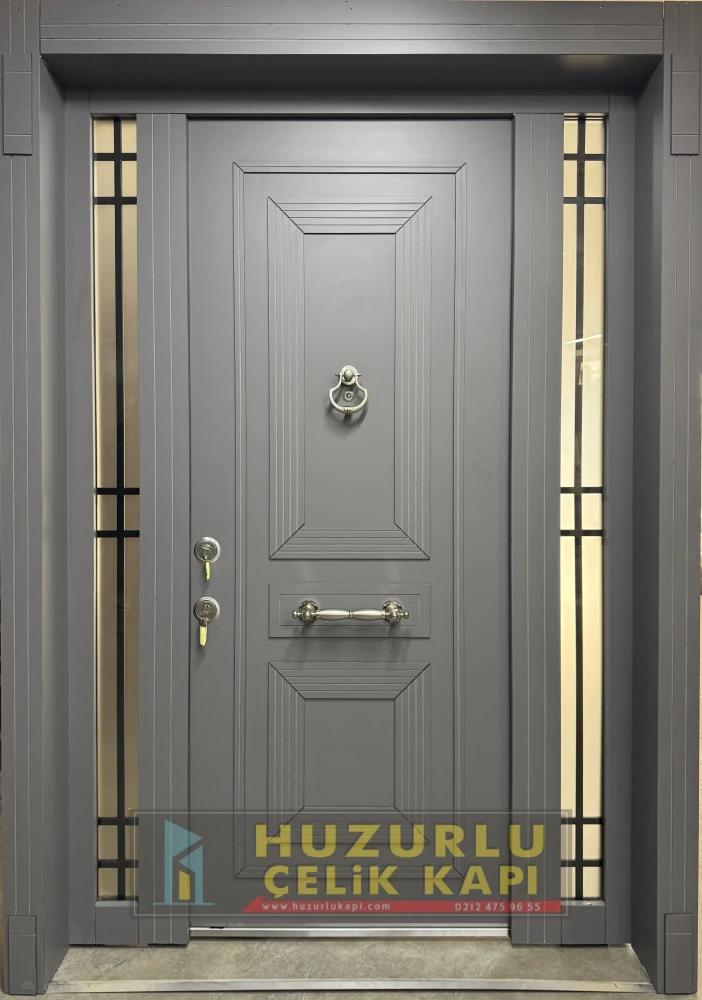 Dış İklim Kompozit ve Compact Lamine Çelik Kapılar KC-0003 Modeli - Huzurlu Kapı