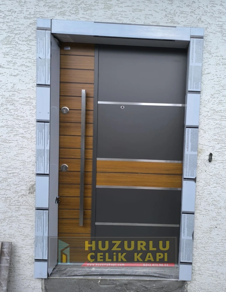 Dış İklim Kompozit ve Compact Lamine Çelik Kapılar KC-0006 Modeli - Huzurlu Kapı