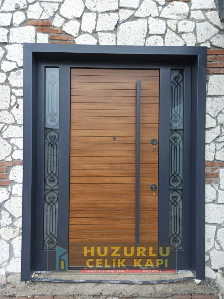 Dış İklim Kompozit ve Compact Lamine Çelik Kapılar KC-0009 Modeli - Huzurlu Kapı