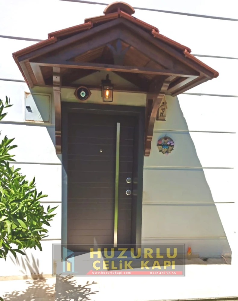 Dış İklim Kompozit ve Compact Lamine Çelik Kapılar KC-0010 Modeli - Huzurlu Kapı