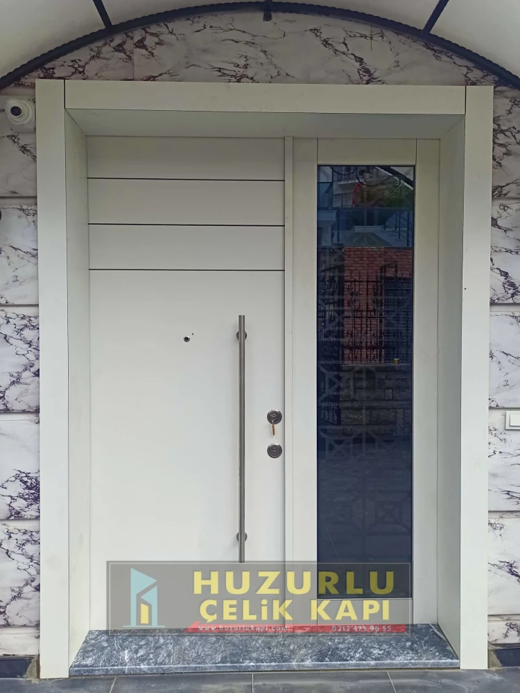 Dış İklim Kompozit ve Compact Lamine Çelik Kapılar KC-0012 Modeli - Huzurlu Kapı