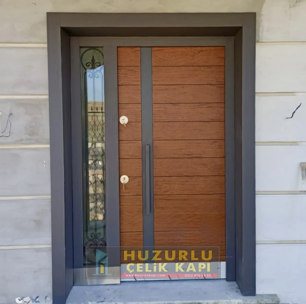 Dış İklim Kompozit ve Compact Lamine Çelik Kapılar KC-0013 Modeli - Huzurlu Kapı