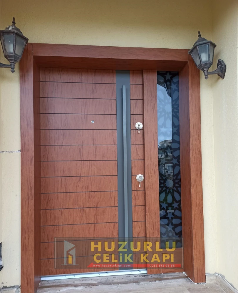 Dış İklim Kompozit ve Compact Lamine Çelik Kapılar KC-0019 Modeli - Huzurlu Kapı