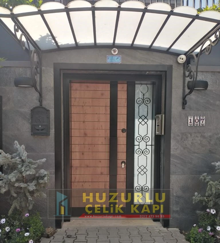 Dış İklim Kompozit ve Compact Lamine Çelik Kapılar KC-0020 Modeli - Huzurlu Kapı