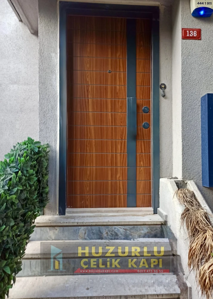 Dış İklim Kompozit ve Compact Lamine Çelik Kapılar KC-0026 Modeli - Huzurlu Kapı
