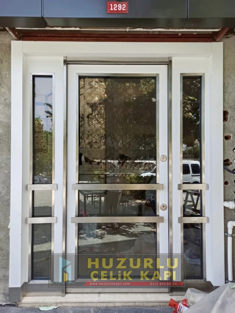 Dış İklim Kompozit ve Compact Lamine Çelik Kapılar KC-0033 Modeli - Huzurlu Kapı