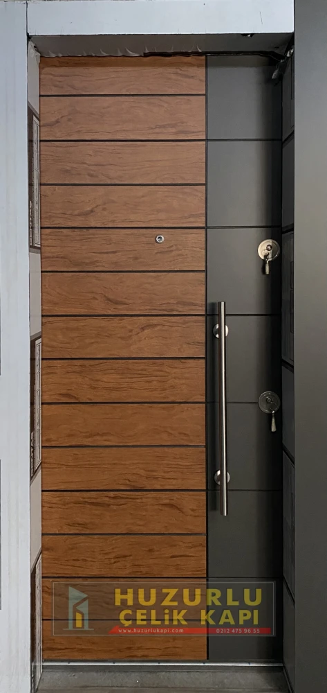 Dış İklim Kompozit ve Compact Lamine Çelik Kapılar KC-0034 Modeli - Huzurlu Kapı