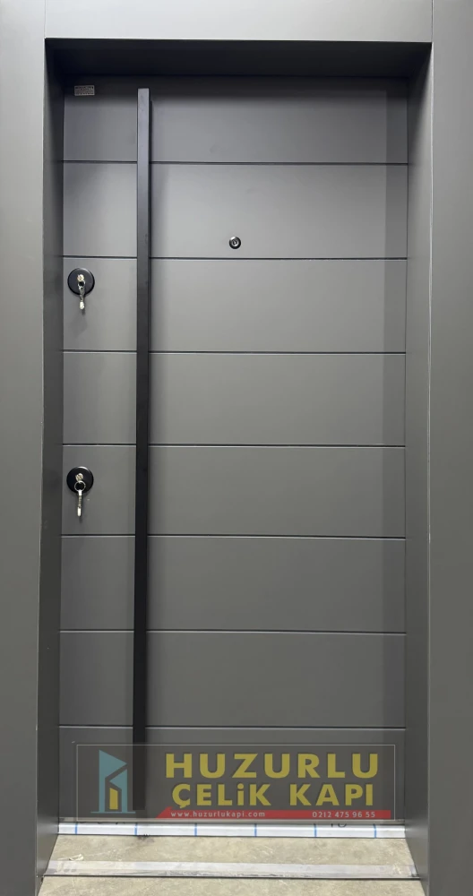 Dış İklim Kompozit ve Compact Lamine Çelik Kapılar KC-0036 Modeli - Huzurlu Kapı
