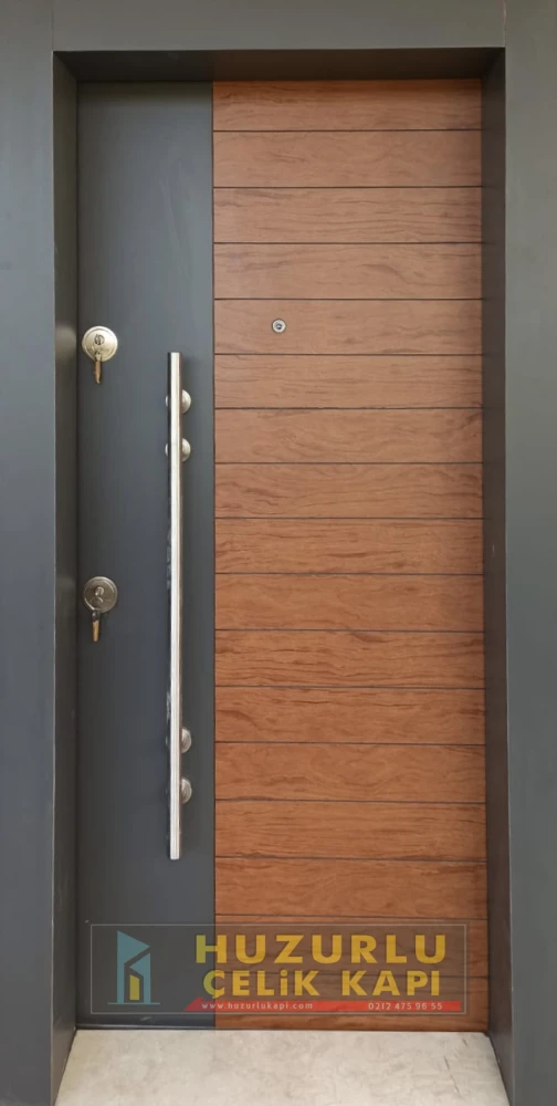 Dış İklim Kompozit ve Compact Lamine Çelik Kapılar KC-0037 Modeli - Huzurlu Kapı