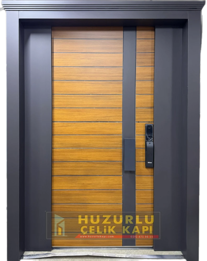Dış İklim Kompozit ve Compact Lamine Çelik Kapılar KC-0045 Modeli - Huzurlu Kapı