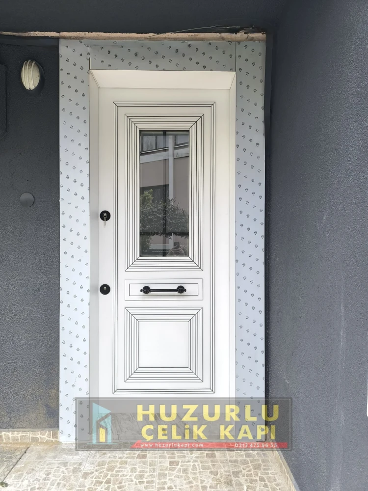 Dış İklim Kompozit ve Compact Lamine Çelik Kapılar KC-0048 Modeli - Huzurlu Kapı