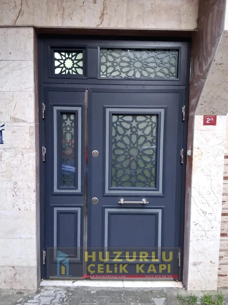 Dış İklim Kompozit ve Compact Lamine Çelik Kapılar KC-0049 Modeli - Huzurlu Kapı